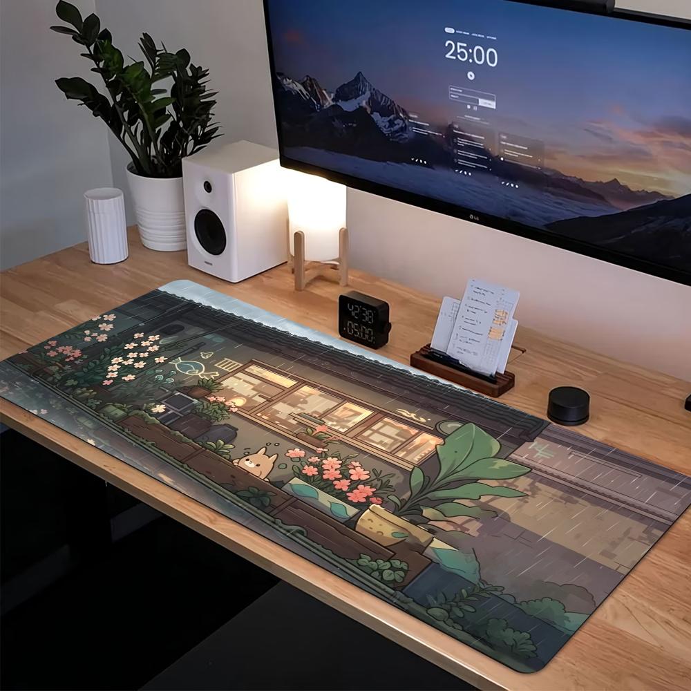 Desk Setup Pc And Laptop - Tapis de souris gaming étendu Cozy