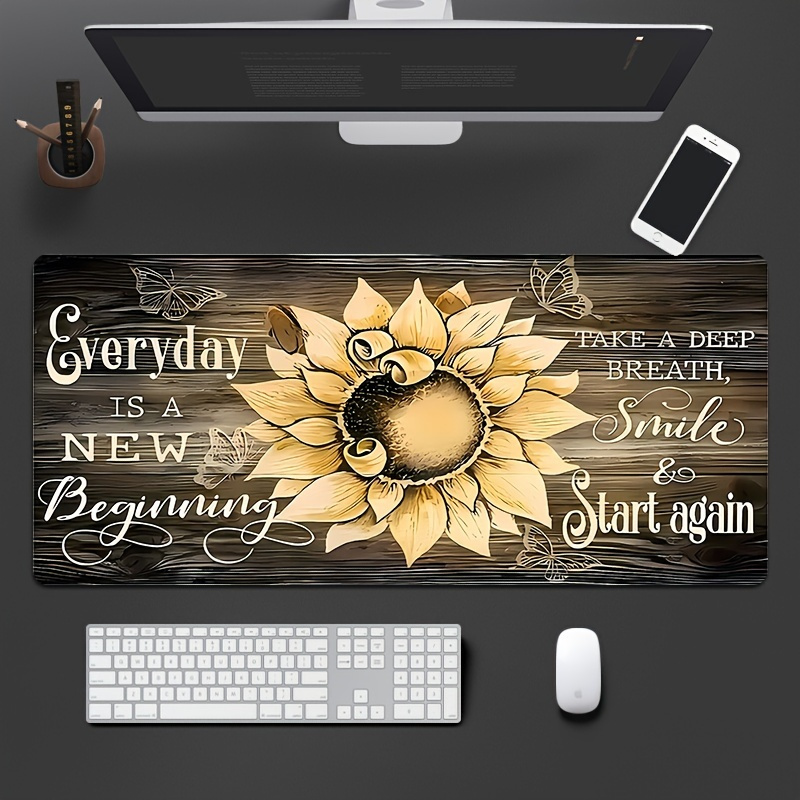 Desk Setup Inspiration - Tapis de souris Sunflower, grand tapis