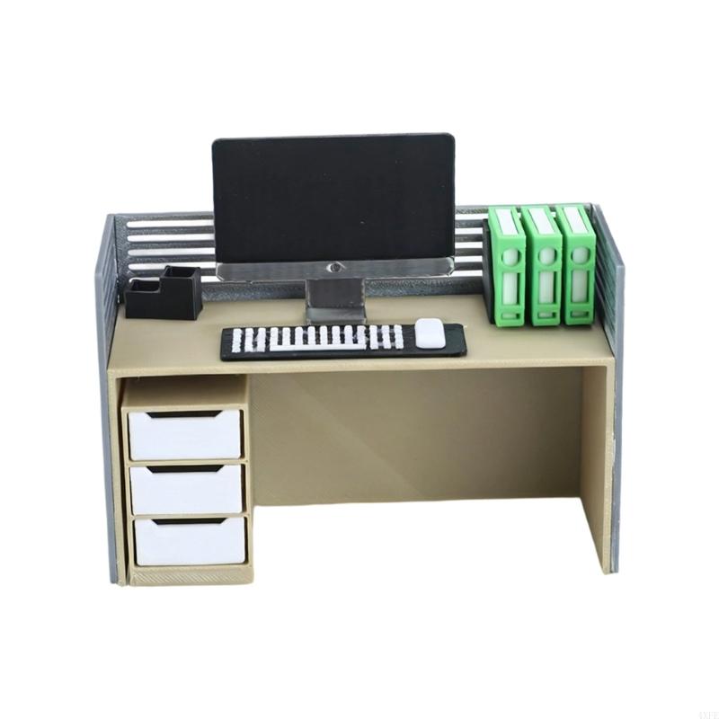 Desk Setup Natural - Ensemble bureau Miniature pour collègue, comprenant
