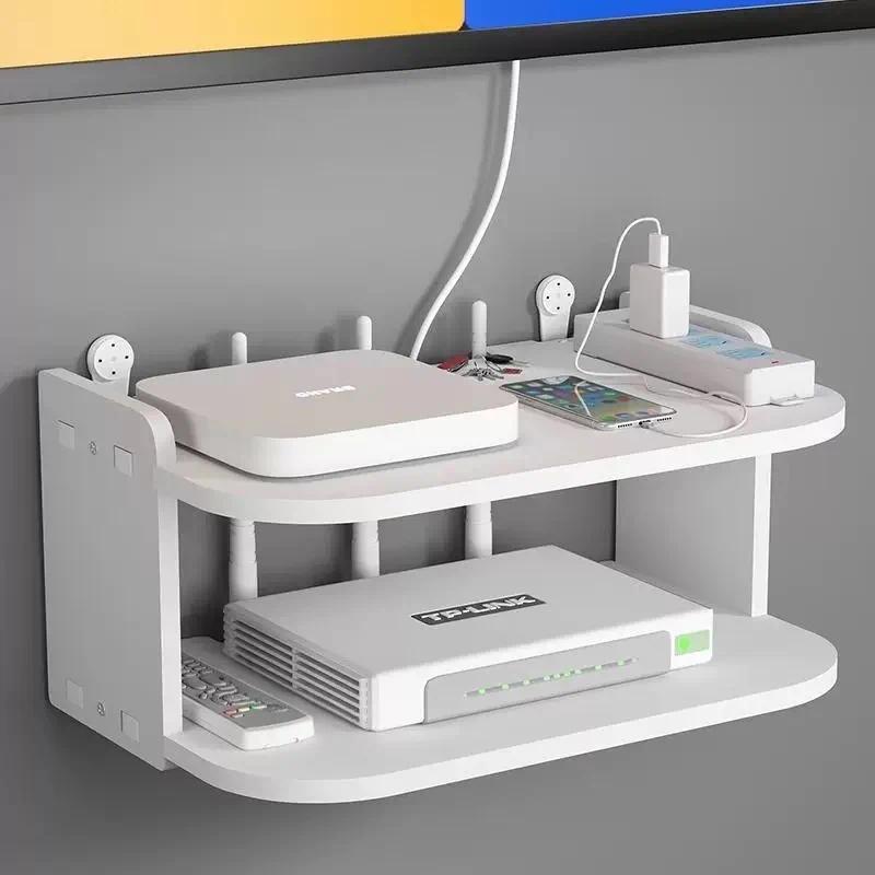 Desk Setup Tv - Étagère murale pour routeur et organisateur