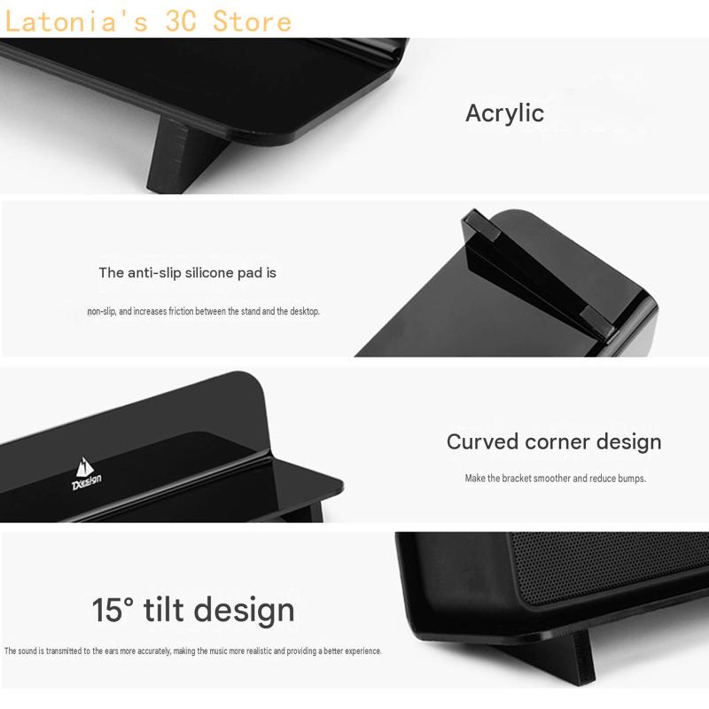 Desk Setup With Speakers - Support haut-parleur en acrylique pour haut-parleur