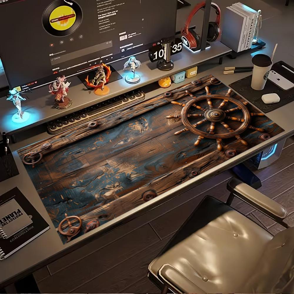 Desk Setup Pc And Laptop - Tapis de souris gaming étendu avec