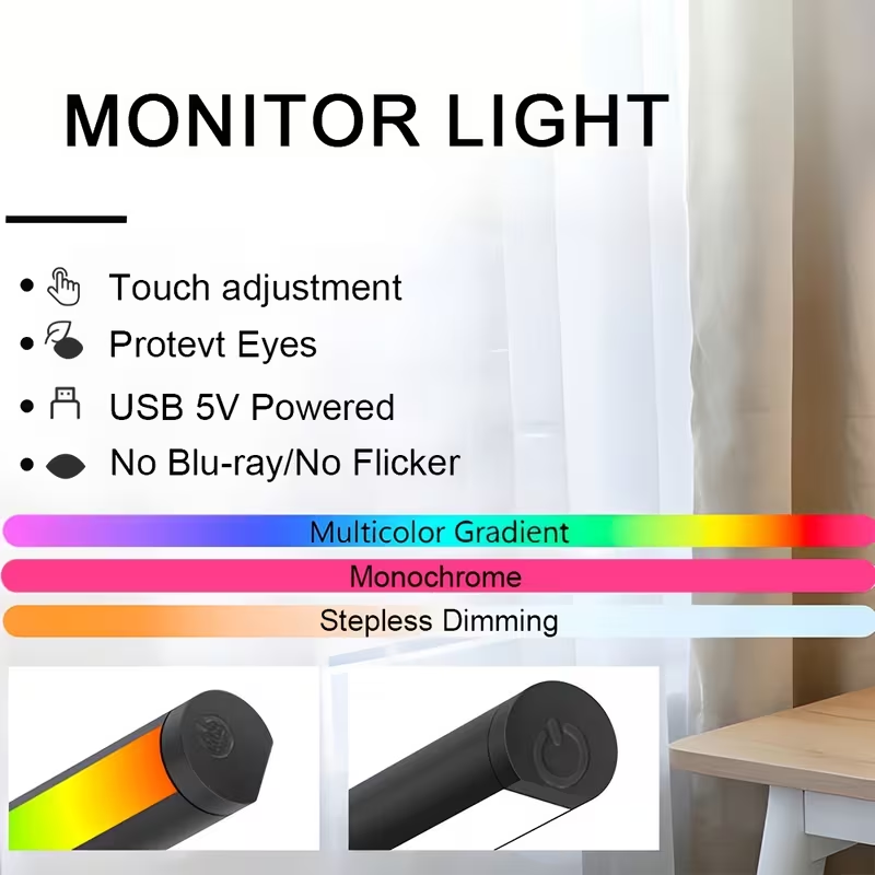 Barre lumineuse LED pour monit - Desk Setup Modern avis et prix
