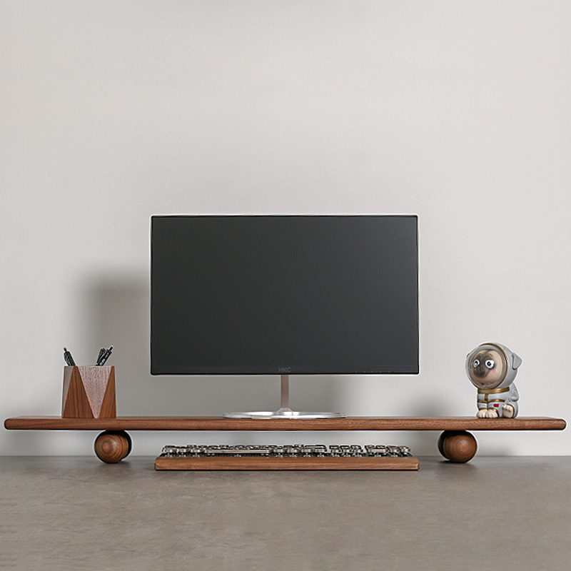 Support de bureau en bois natu - Desk Setup Natural avis et prix