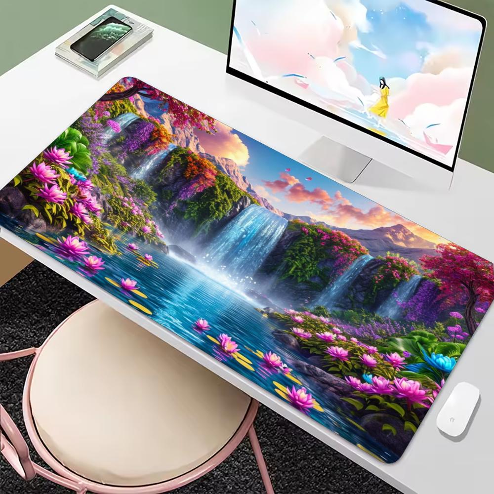 Grand tapis de souris de burea - Desk Setup Natural avis et prix