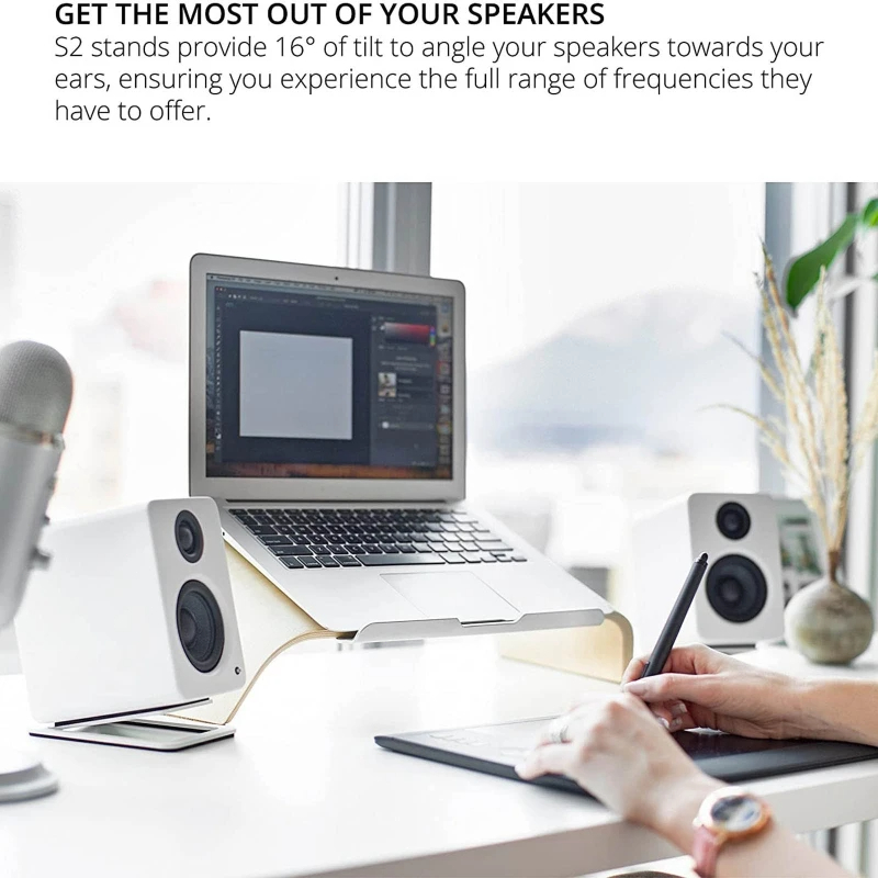 Xnyocn-Support de haut-parleur - Desk Setup With Speakers avis et prix