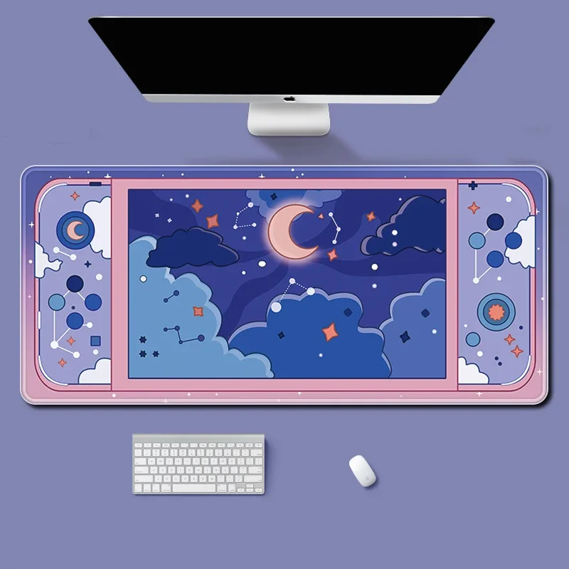 Grand tapis de bureau lune et  - Desk Setup Tech avis et prix