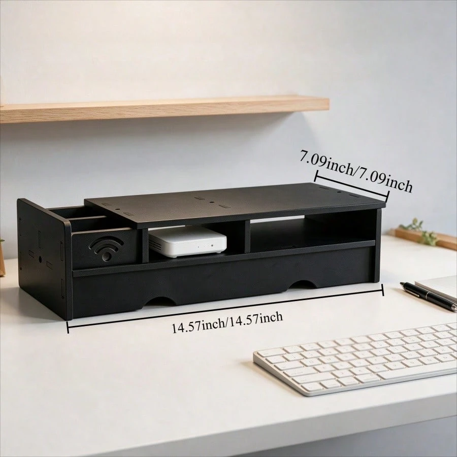 Boîte de rangement noire mate  - Desk Setup Tech avis et prix