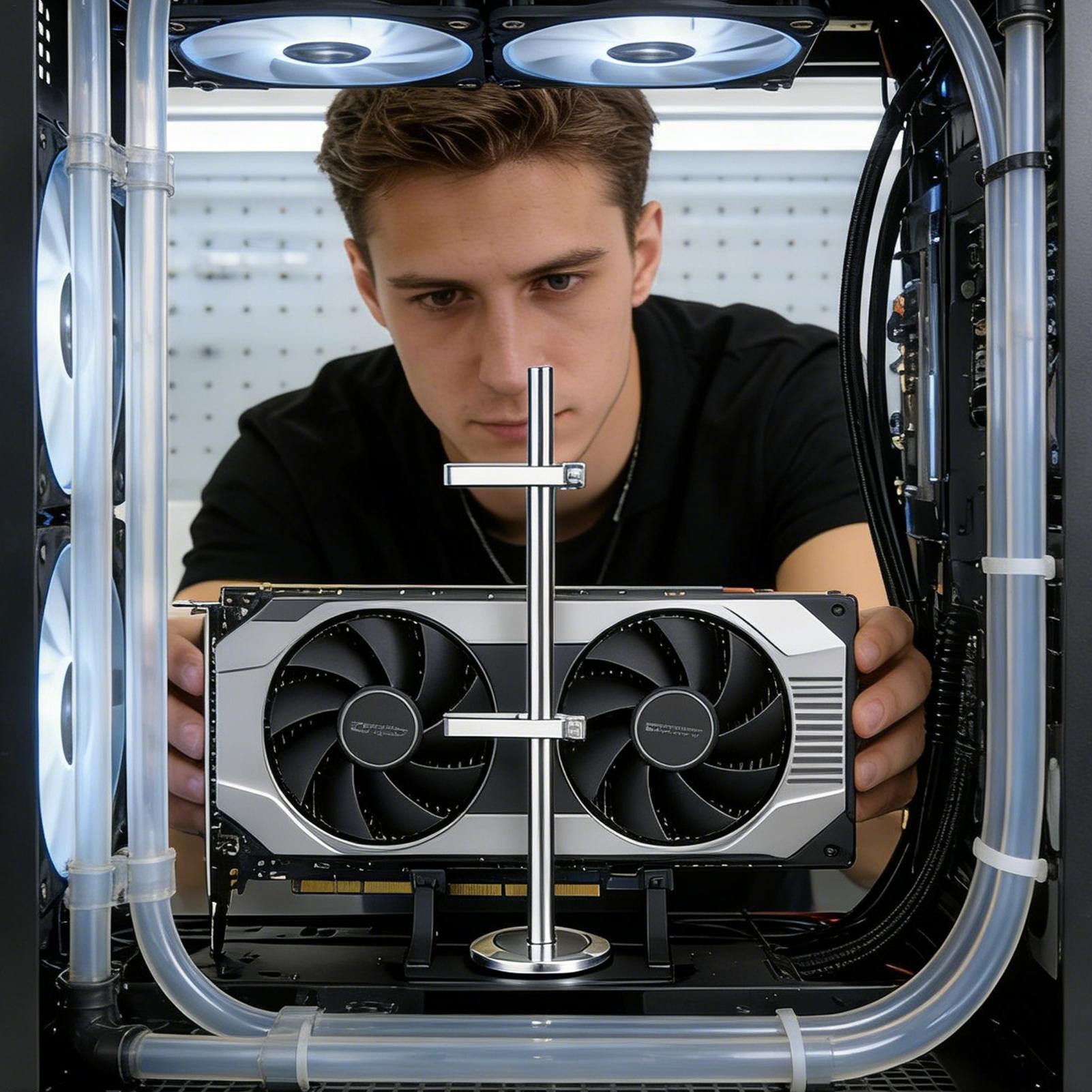 Support de GPU avec support ma - Desk Setup Videos avis et prix