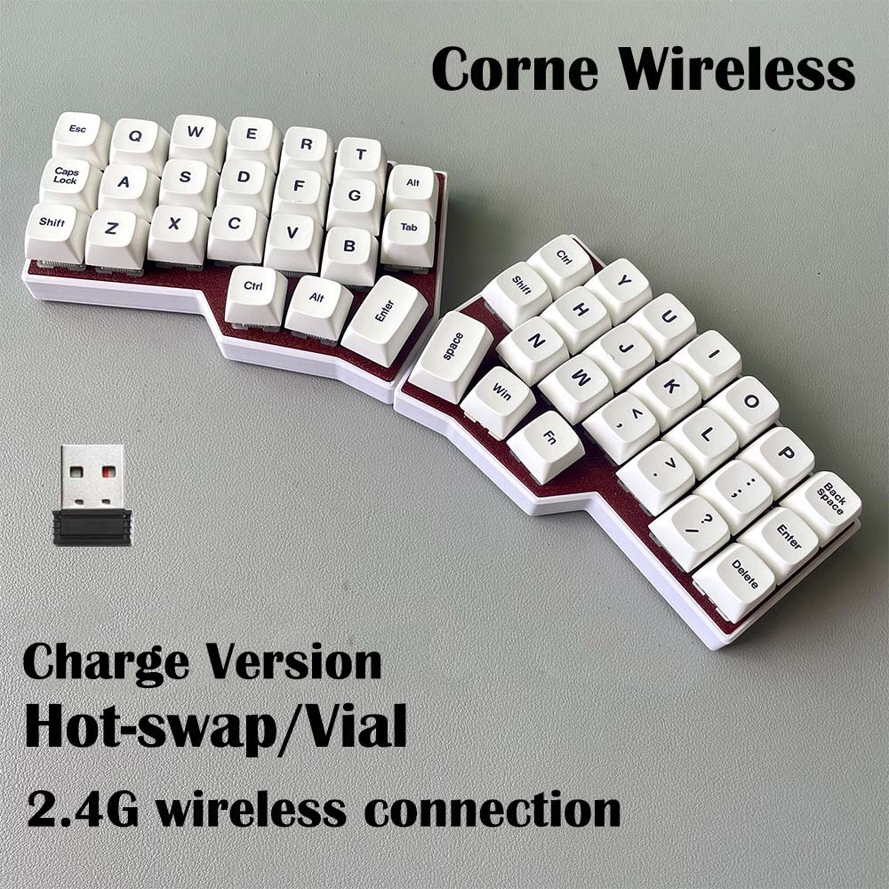 CORNE V4 2.4G sans fil fendu e - Desk Setup Programmer avis et prix