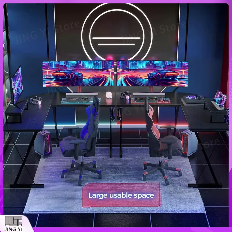 Bureau de jeu en forme de L av - Desk Setup No Computer avis et prix