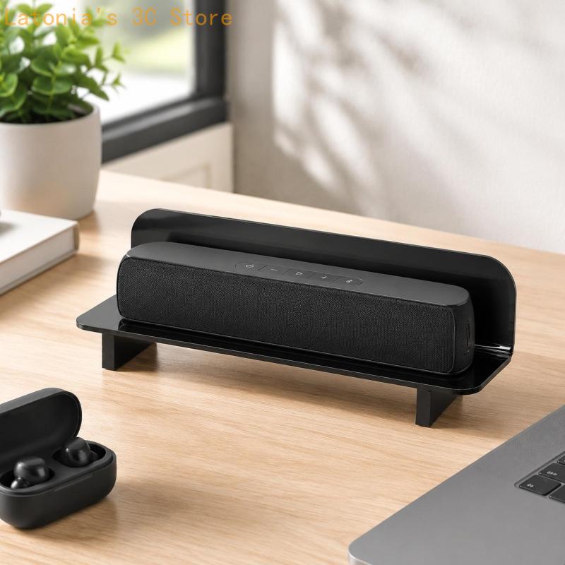 Support haut-parleur en acryli - Desk Setup With Speakers avis et prix