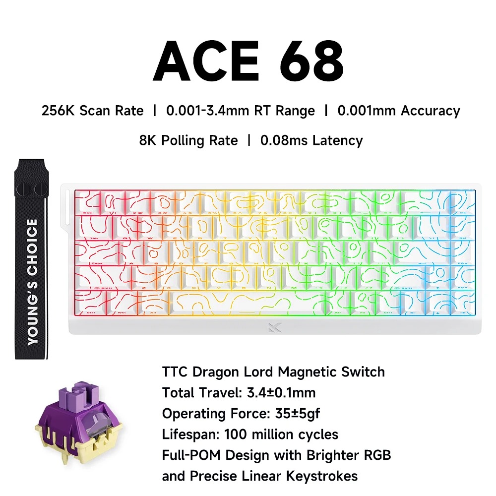 MCHOSE ACE 68 commutateur magn - Desk Setup Programmer avis et prix
