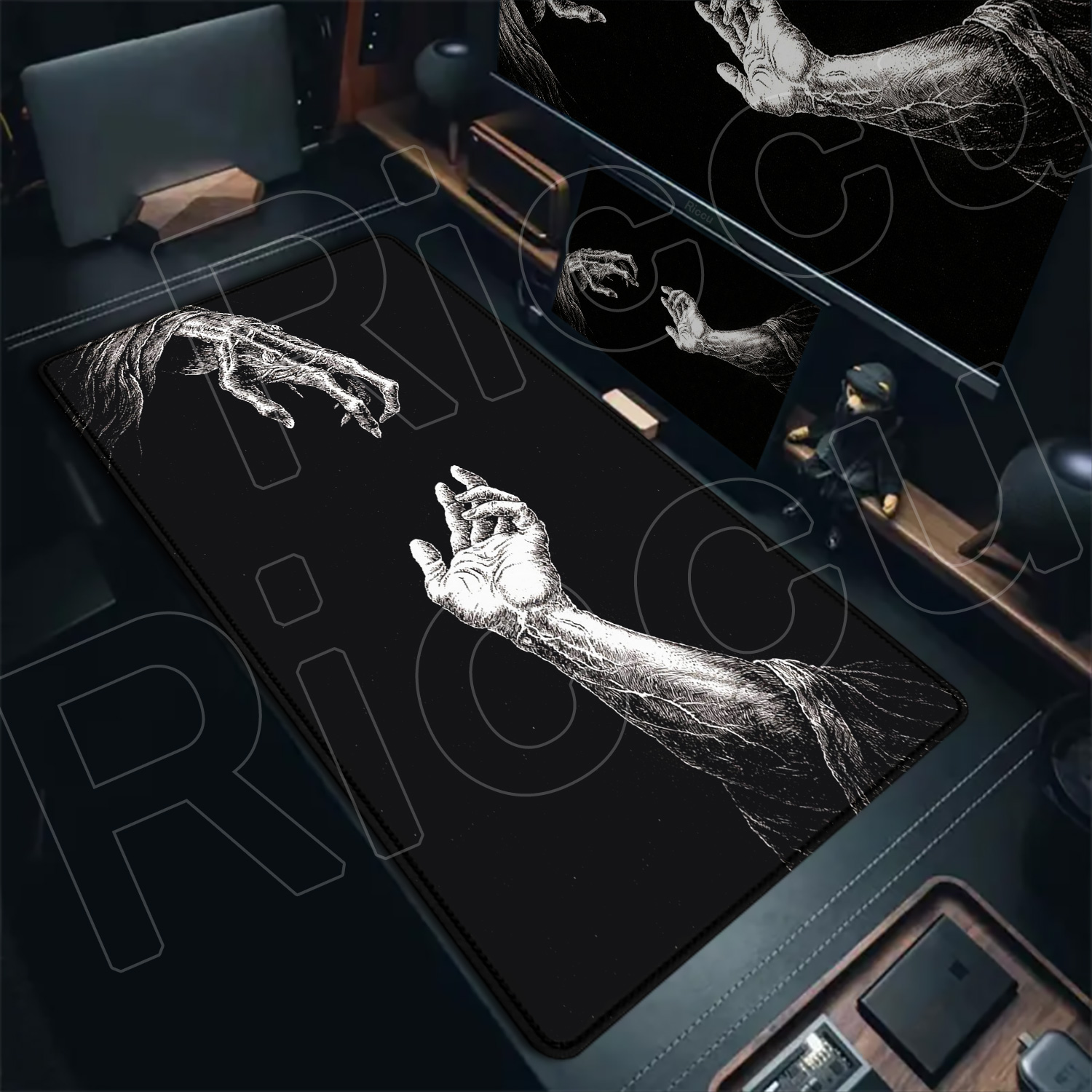 Grand tapis de souris gothique - Desk Setup Pc And Laptop avis et prix